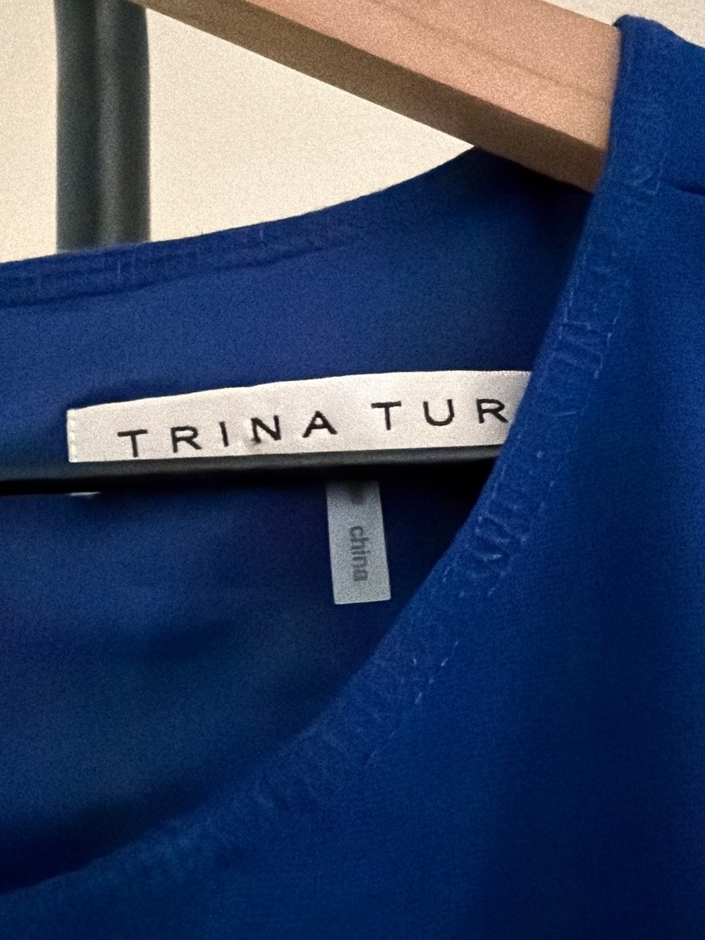 Trina Turk Royal Blue Open-Back Skater Dress - Picture 4 of 5